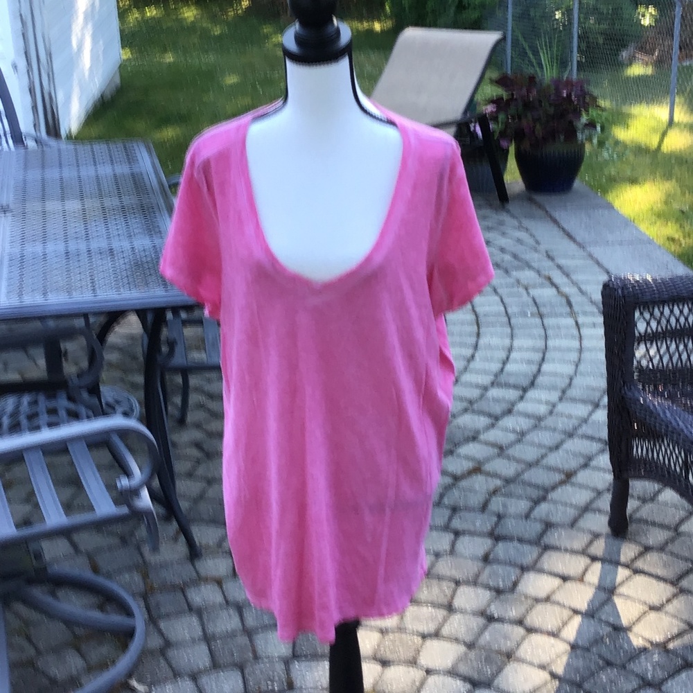 Pink V neck
